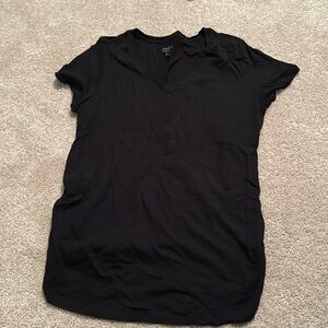 Isabel maternity black v neck tshirt size xl